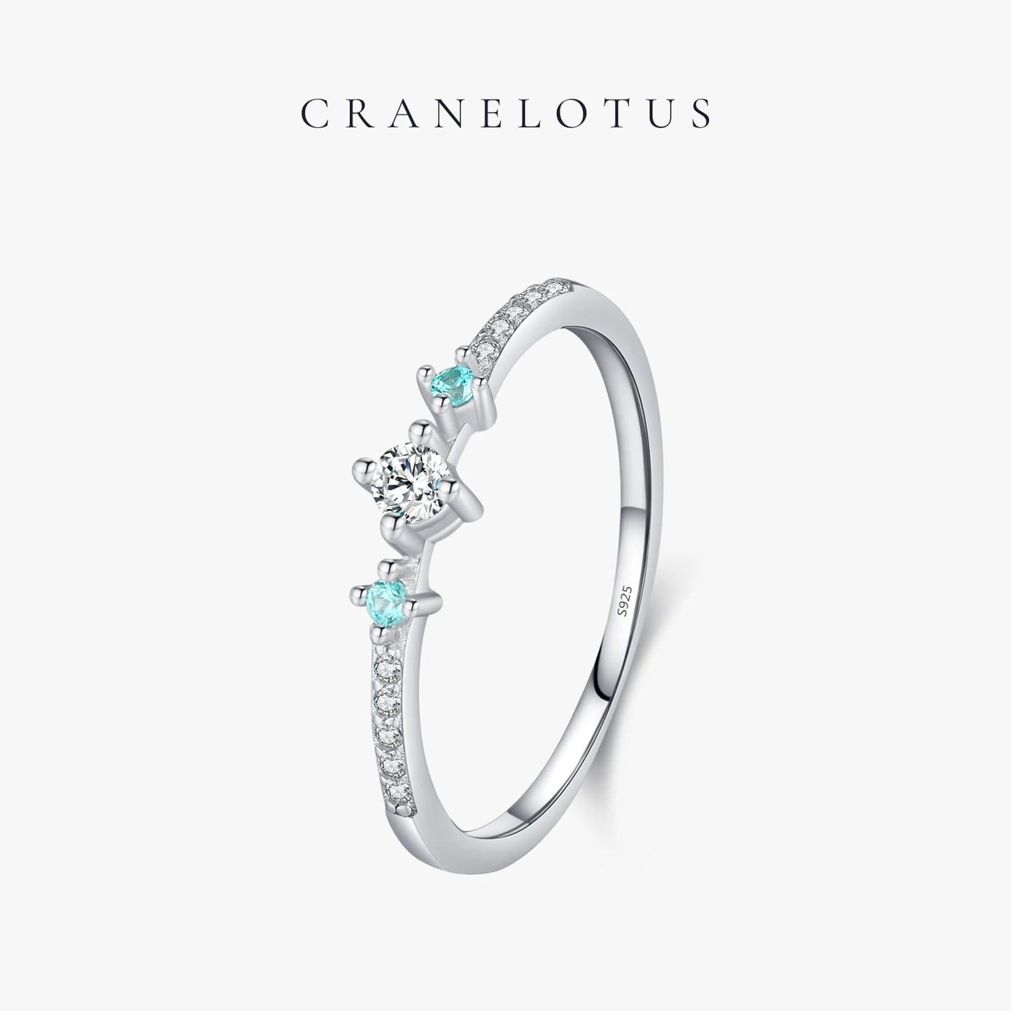 Sparkling Brilliance: Sterling Silver CZ Round Cut Stackable Ring