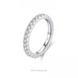 Eternal Grace: Authentic 925 Silver D Color Moissanite Eternity Ring